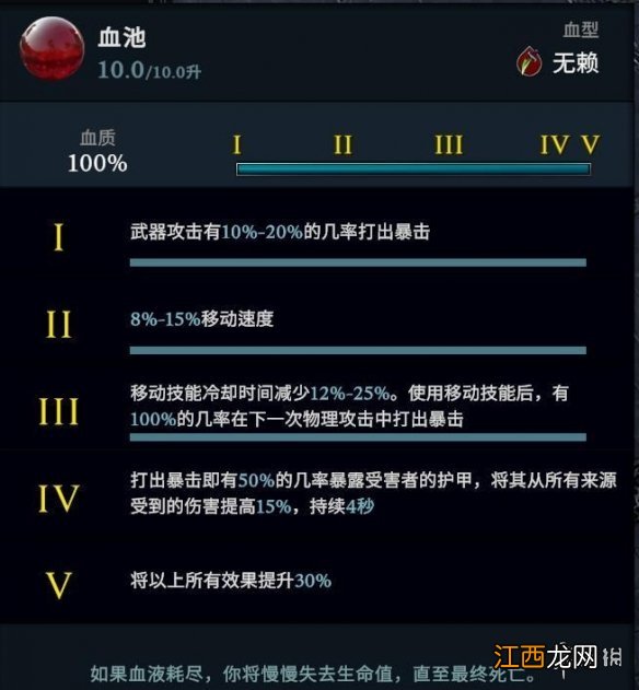 vrising血型有什么用 V Rising血型效果一览