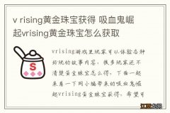 v rising黄金珠宝获得 吸血鬼崛起vrising黄金珠宝怎么获取