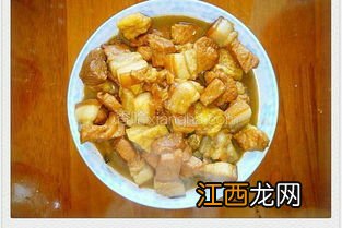 红焖肉炖豆泡怎么做