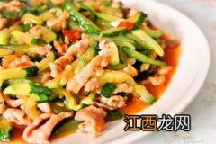 炒黄瓜肉丝都放什么