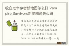 吸血鬼幸存者新地图怎么打 Vampire Survivors新地图通关心得