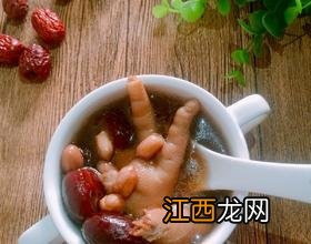 红枣花生煲鸡脚有什么功效