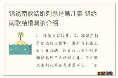 锦绣南歌结婚刺杀是第几集 锦绣南歌结婚刺杀介绍