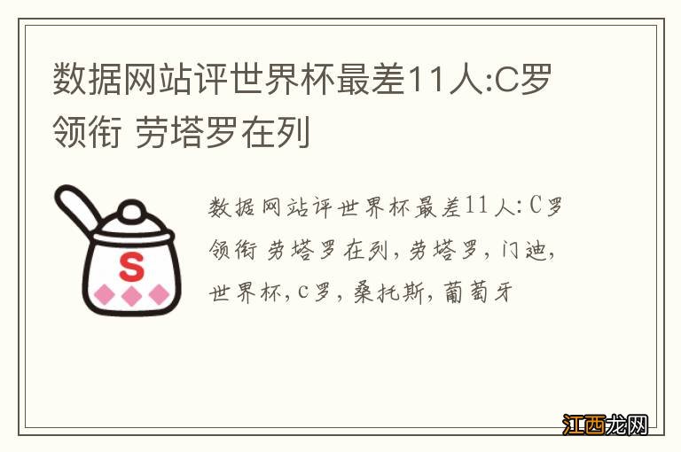 数据网站评世界杯最差11人:C罗领衔 劳塔罗在列