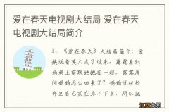 爱在春天电视剧大结局 爱在春天电视剧大结局简介