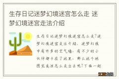 生存日记迷梦幻境迷宫怎么走 迷梦幻境迷宫走法介绍