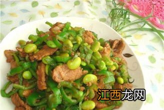 青椒毛豆肉丝焖多久