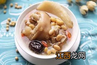 黄豆猪蹄汤都放什么好吃