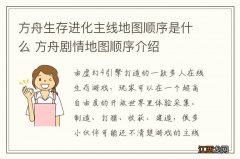 方舟生存进化主线地图顺序是什么 方舟剧情地图顺序介绍