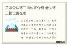 艾尔登法环三指位置介绍 老头环三指位置在哪