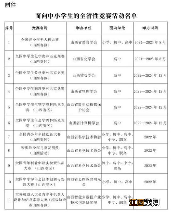 省教育厅通知！事关山西所有中小学生！