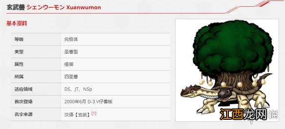 数码宝贝rearise四圣兽图鉴 玄武兽资料技能介绍