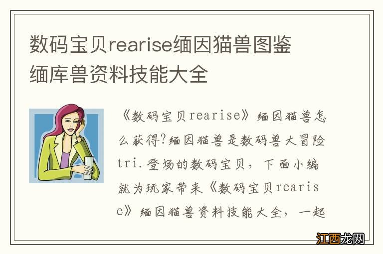 数码宝贝rearise缅因猫兽图鉴 缅库兽资料技能大全