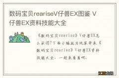 数码宝贝reariseV仔兽EX图鉴 V仔兽EX资料技能大全