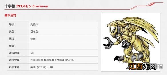 数码宝贝rearise十字兽图鉴 十字兽资料技能大全