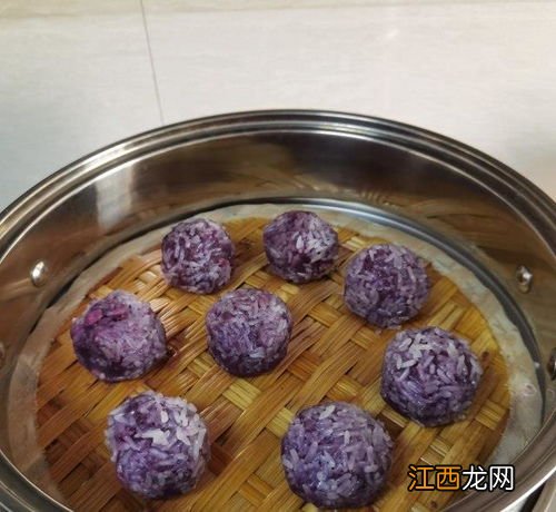 紫薯糯米丸子要蒸多久能熟