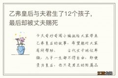 乙弗皇后与夫君生了12个孩子，最后却被丈夫赐死