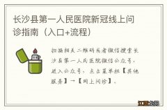 入口+流程 长沙县第一人民医院新冠线上问诊指南