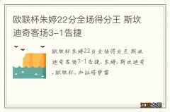 欧联杯朱婷22分全场得分王 斯坎迪奇客场3-1告捷