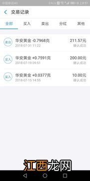 支付宝华安黄金昨日收益是什么意思？