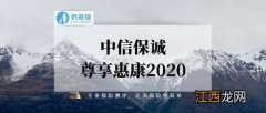 中信保诚尊享惠康2020是什么保险？