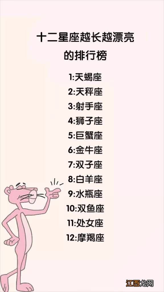 12星座女生漂亮榜排名 12星座女生漂亮榜排名介绍
