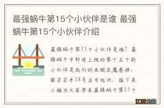 最强蜗牛第15个小伙伴是谁 最强蜗牛第15个小伙伴介绍