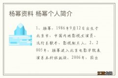 杨幂资料 杨幂个人简介