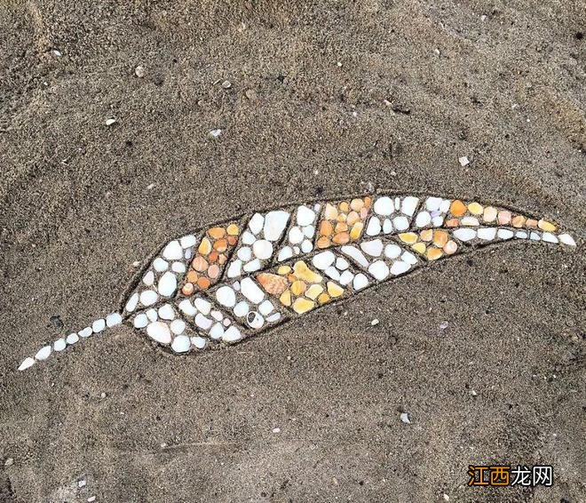 这位艺术家妈妈，将沙滩中的贝壳、塑料、石头等拼贴成一幅幅马赛克艺术品，超有意思！