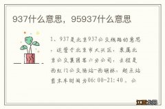 937什么意思，95937什么意思