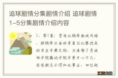 追球剧情分集剧情介绍 追球剧情1-5分集剧情介绍内容