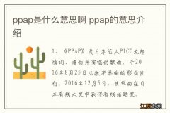 ppap是什么意思啊 ppap的意思介绍