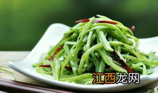 三丝炒扁豆做法 三丝炒扁豆怎么做