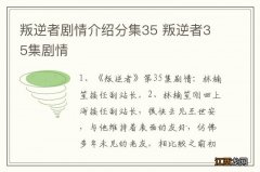 叛逆者剧情介绍分集35 叛逆者35集剧情