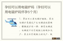 孕妇可以用电磁炉吗怀孕5个月 孕妇可以用电磁炉吗