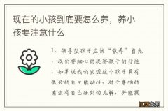 现在的小孩到底要怎么养，养小孩要注意什么