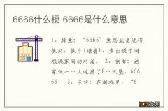 6666什么梗 6666是什么意思