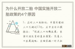 为什么开放二胎 中国实施开放二胎政策的4个原因