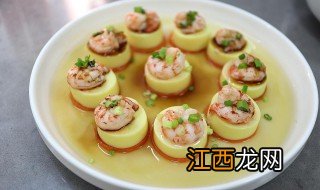 日本豆腐鸡蛋虾仁肉馅怎么做 日本豆腐虾仁蒸蛋的做法