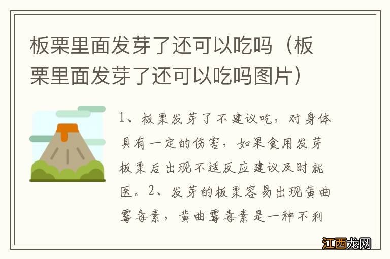 板栗里面发芽了还可以吃吗图片 板栗里面发芽了还可以吃吗