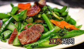 炒芥兰的做法步骤 芥兰炒肉的流程