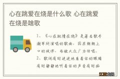 心在跳爱在烧是什么歌 心在跳爱在烧是啥歌