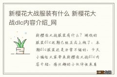 新樱花大战服装有什么 新樱花大战dlc内容介绍_网