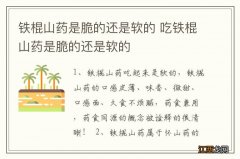 铁棍山药是脆的还是软的 吃铁棍山药是脆的还是软的