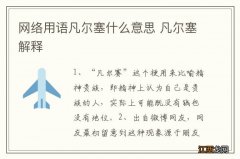 网络用语凡尔塞什么意思 凡尔塞解释