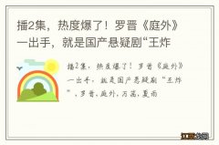 播2集，热度爆了！罗晋《庭外》一出手，就是国产悬疑剧“王炸”