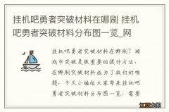 挂机吧勇者突破材料在哪刷 挂机吧勇者突破材料分布图一览_网