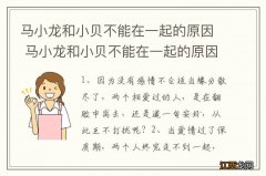 马小龙和小贝不能在一起的原因 马小龙和小贝不能在一起的原因是什么