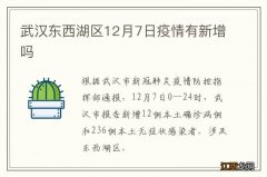 武汉东西湖区12月7日疫情有新增吗