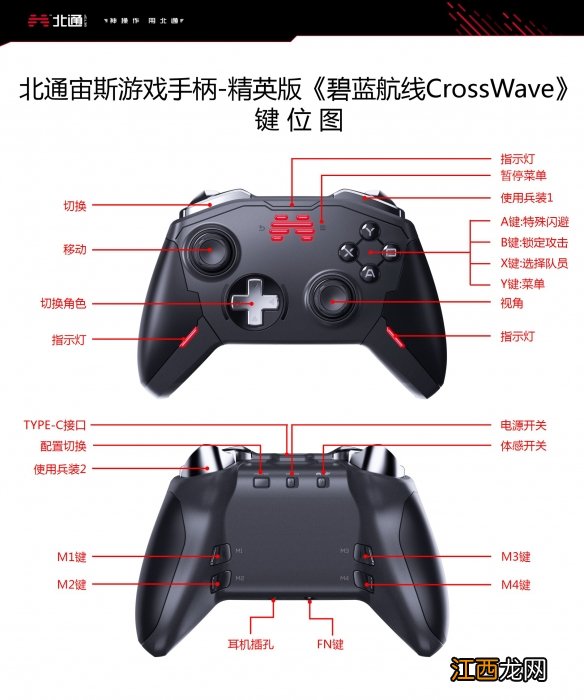 碧蓝航线CrossWave北通精英手柄按键功能 北通手柄怎么操作